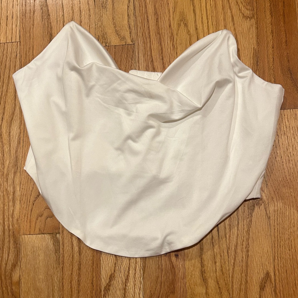 Cropped White Corset